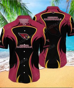 Arizona Cardinals Nfl Hawaii Beach Shirt Summer Short Sleeve BArizona Cardinals Nfl Hawaii Beach Shirt Summer Short Sleeve Button Down Hawaiian Shirt