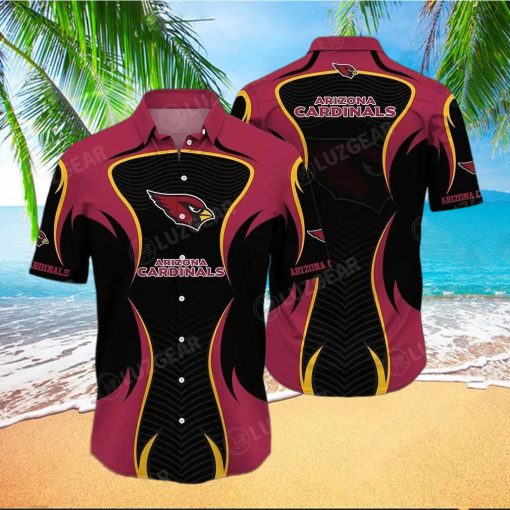 Arizona Cardinals Nfl Hawaii Beach Shirt Summer Short Sleeve BArizona Cardinals Nfl Hawaii Beach Shirt Summer Short Sleeve Button Down Hawaiian Shirt