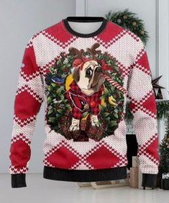 Arizona Cardinals Pug Dog Ugly Christmas Sweater