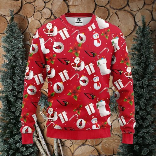 Arizona Cardinals Santa Claus Snowman Christmas Ugly Sweater Sport Christmas Gift Ideas