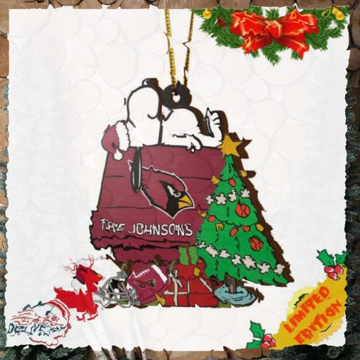 Arizona Cardinals Snoopy NFL Sport Ornament Custom Name