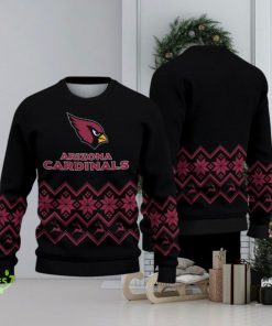 Arizona Cardinals Vintage Snowflake Christmas Pattern Ugly Christmas Sweater Christmas Gift For Family