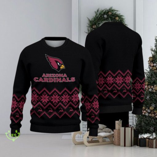 Arizona Cardinals Vintage Snowflake Christmas Pattern Ugly Christmas Sweater Christmas Gift For Family