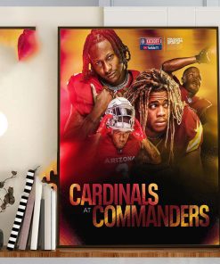 Arizona Cardinals Vs Washington Commanders NFL Kickoff 2023 Home Decorations Poster Canvas