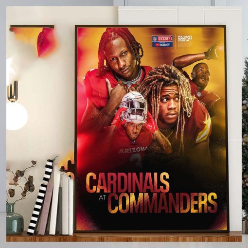 Arizona Cardinals Vs Washington Commanders NFL Kickoff 2023 Home Decorations Poster Canvas