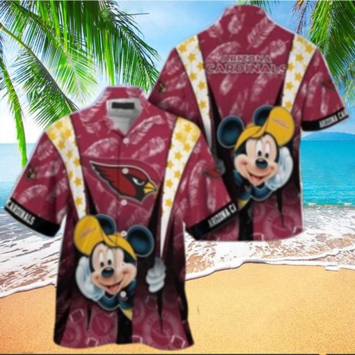 Arizona Cardinals nfl mickey mouse Hawaiian Shirt custom for fan