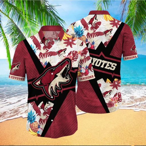 Arizona Coyotes NHL Hawaiian Shirt Ice Cold Drinks Aloha Shirt