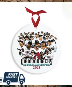 Arizona Diamondbacks 2023 NL Champions MLB Christmas Tree Decorations Xmas Ornament