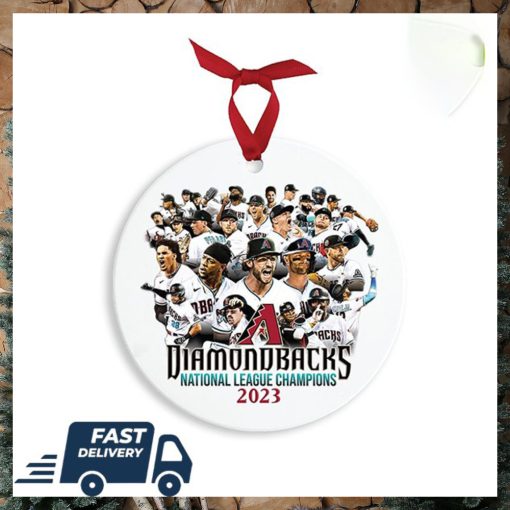 Arizona Diamondbacks 2023 NL Champions MLB Christmas Tree Decorations Xmas Ornament