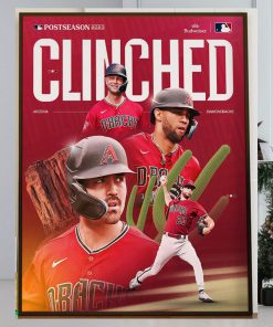 Arizona Diamondbacks Clinched MLB Postseason 2023 Home Decor Poster Canvas