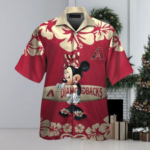 Arizona Diamondbacks Design Hawaiian Tropical Short Sleeve Elegance Shirt