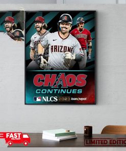 Arizona Diamondbacks The Chaos Continues MLB NLCS 2023 Poster Canvas