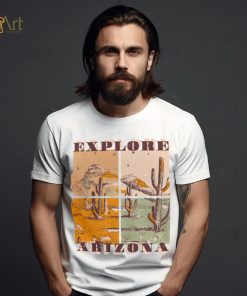 Arizona Quad Desert Scene Graphic T Shirt