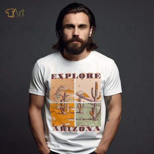 Arizona Quad Desert Scene Graphic T Shirt
