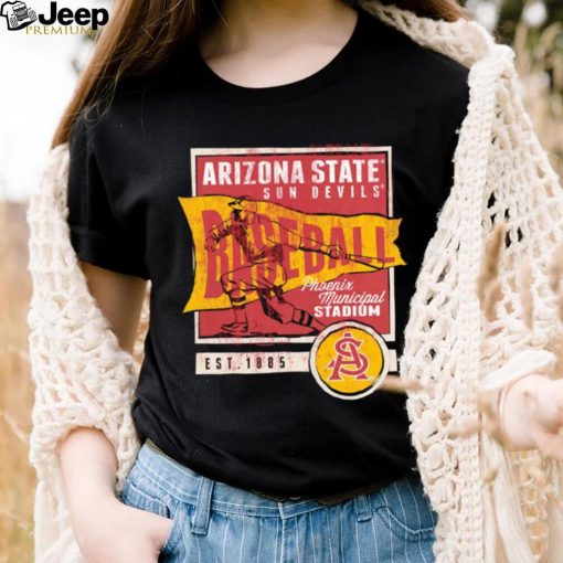 Arizona State Sun Devils Baseball Phoenix Municipal Stadium retro shirt