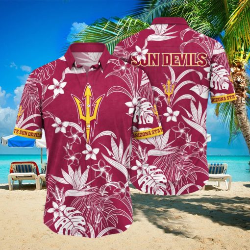 Arizona State Sun Devils NCAA Hawaiian Shirt Bikinistime The Green Pitch Sport Shirts