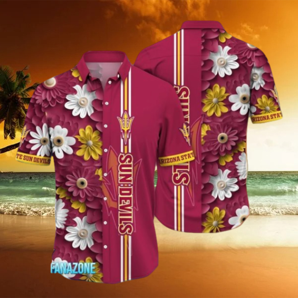 Arizona State Sun Devils NCAA2 Flower Hawaii Shirt For Fans