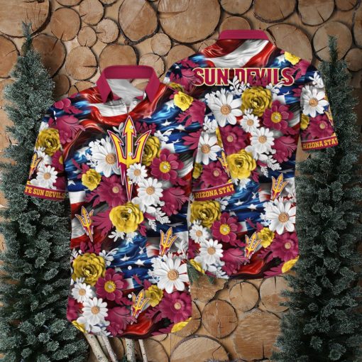 Arizona State Sun Devils NCAA2 Hawaii Shirt Independence Day