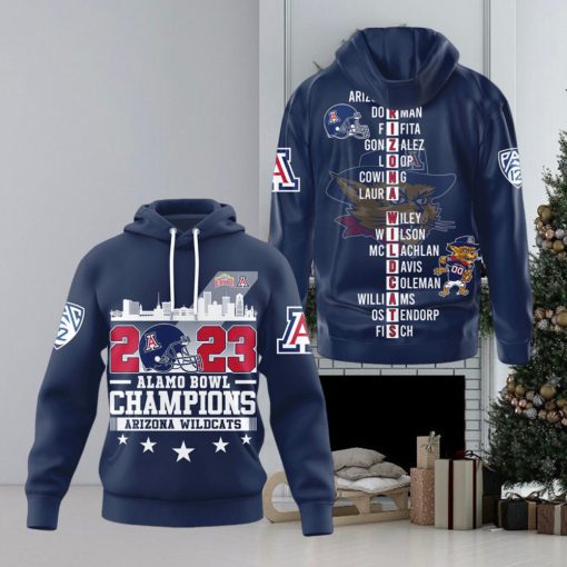 Arizona Wildcats 2023 Alamo Bowl Champions Hoodie T Shirt