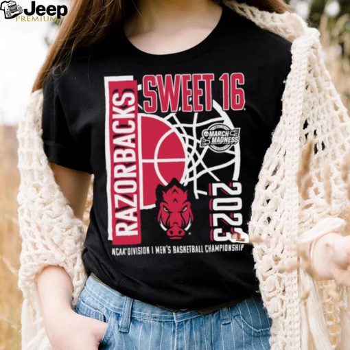 Arkansas Razorbacks 2023 NCAA Division I Men’s Basketball Championship Tournament March Madness Sweet 16 shirt