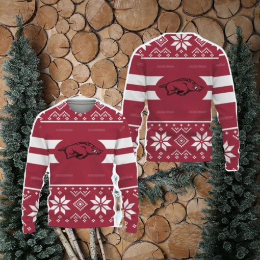 Arkansas Razorbacks Custom New Uniforms For Fan Gear Knitted Christmas Sweater