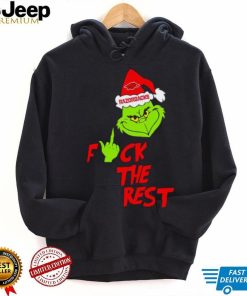 Arkansas Razorbacks Santa Grinch fuck the rest shirt