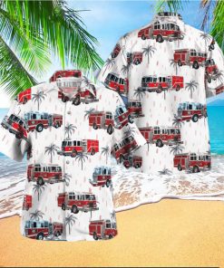 Armonk New York Armonk Fire Department Summer Aloha Hawaiian Shirt