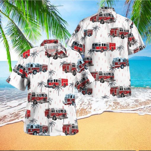 Armonk New York Armonk Fire Department Summer Aloha Hawaiian Shirt