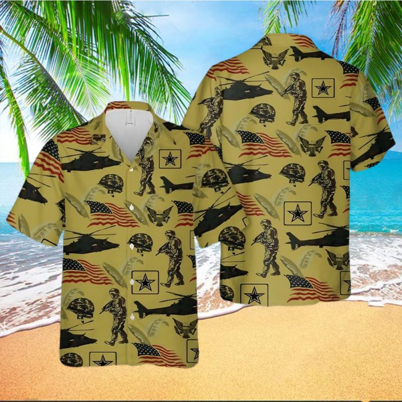 Army America Flag Trending Hawaiian Shirt