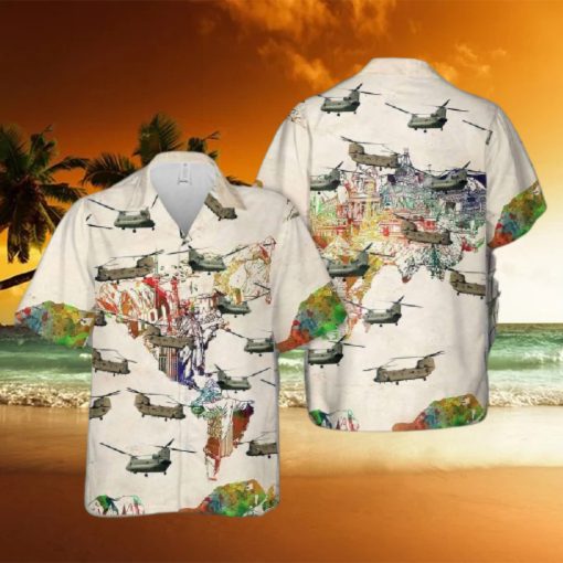 Army Boeing Ch 47 Chinook Hawaiian Shirt