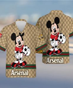 Arsenal Gucci Mickey Hawaiian Shirt