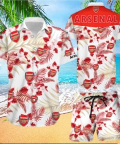 Arsenal Hawaiian Shorts and Shirt Summer Beach Shirt Full Over Print