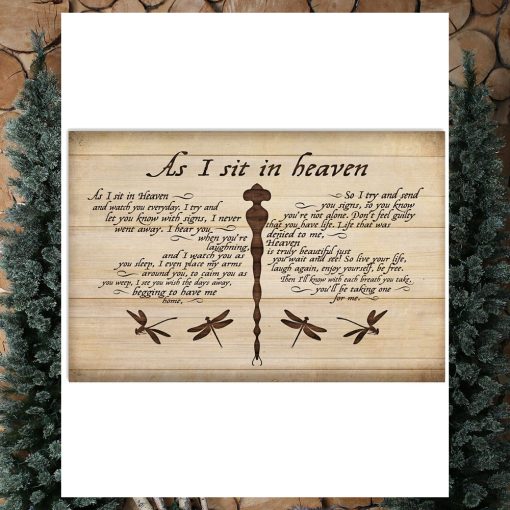 As i sit in heaven Horizontal Poster