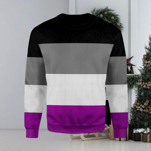 Asexual Pride Flag Ugly Christmas Sweater