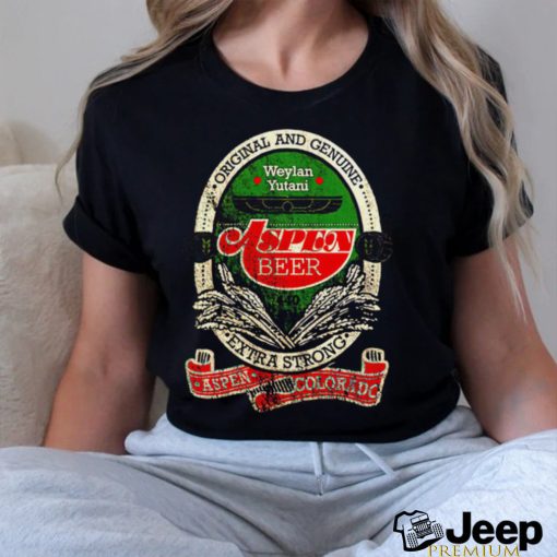 Aspen Beer Weylan Yutani Original and Genuine retro logo shirt