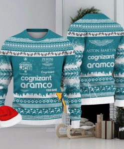 Aston Martin Cognizant F1 Team Custom Name Ugly Sweater Gift For Christmas