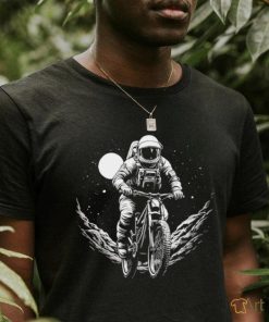 Astronaut Moonlight Cyclist art shirt