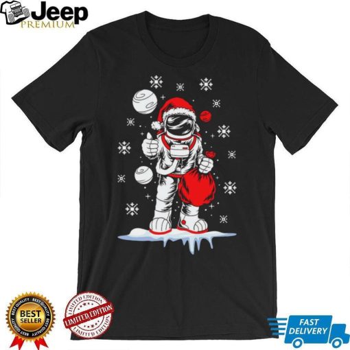 Astronaut Santa Funny Christmas Santa Claus Astronaut Delivering Gifts