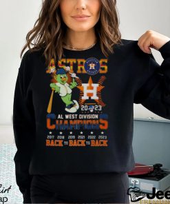 Astros 2023 Al West Division Champions Back To Back To Back 2017 2023 T shirt