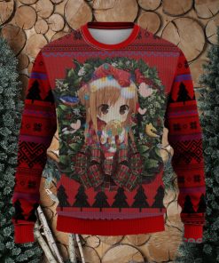 Asuna Sword Art Online Mc Thanksgiving Women Mens Ugly Christmas Sweater