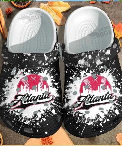 Atlanta Baseball Custom Crocs – Sport Beach Shoes Crocs Birthday Gift