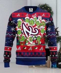 Atlanta Braves 12 Grinch Xmas Day Ugly Christmas Sweater