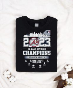 Atlanta Braves 2023 NL East Division Champions 6 Straight shirt