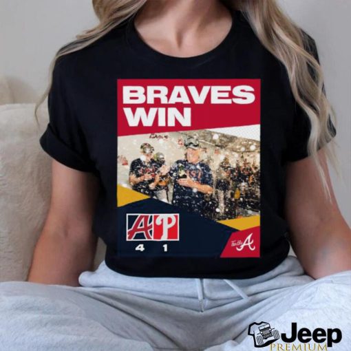 Atlanta Braves 4 1 Phillies Sep 13, 2023 NL East Final Score Shirt