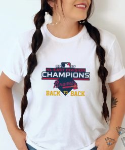 Atlanta Braves Back To Back 2022 2023 NL East Division Champions T Shirt