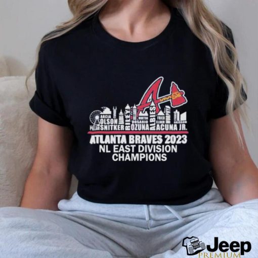 Atlanta Braves City Players Names 2023 NL Division Champions Shirt