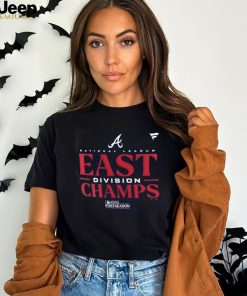 Atlanta Braves Fanatics Branded Navy 2023 NL East Division Champions Locker Room V Neck T Shirt