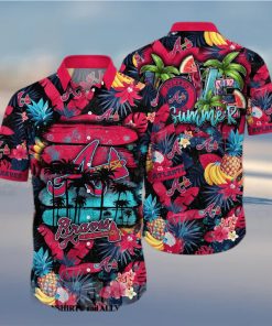 Atlanta Braves MLB Floral 3D Hawaiian Shirt