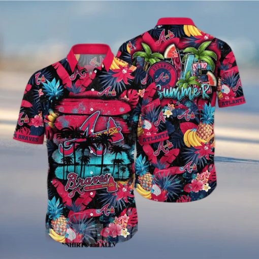 Atlanta Braves MLB Floral 3D Hawaiian Shirt