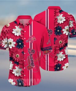 Atlanta Braves MLB Flower Unisex Full Printed Hawaiian Shirt